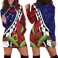 Samoan Ula Fala Flowers Hoodie Dress Christmas Santa Belt LT9 - Polynesian Pride