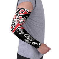 Aotearoa Toitu Te Tiriti Arm Sleeves New Zealand Stand Together Stand Stronger LT9 - Polynesian Pride