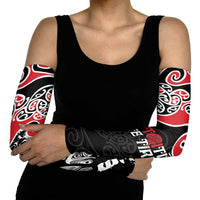 Aotearoa Toitu Te Tiriti Arm Sleeves New Zealand Stand Together Stand Stronger LT9 - Polynesian Pride