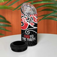 Aotearoa Toitu Te Tiriti 4 in 1 Can Cooler Tumbler New Zealand Stand Together Stand Stronger LT9 - Polynesian Pride
