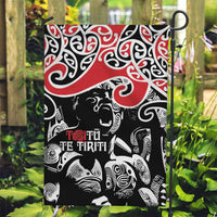Aotearoa Toitu Te Tiriti Garden Flag New Zealand Stand Together Stand Stronger LT9 Garden Flag Black - Polynesian Pride