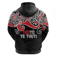 Aotearoa Toitu Te Tiriti Hoodie New Zealand Stand Together Stand Stronger LT9 - Polynesian Pride