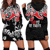 Aotearoa Toitu Te Tiriti Hoodie Dress New Zealand Stand Together Stand Stronger LT9 - Polynesian Pride