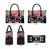 Aotearoa Toitu Te Tiriti Leather Bag New Zealand Stand Together Stand Stronger LT9 - Polynesian Pride