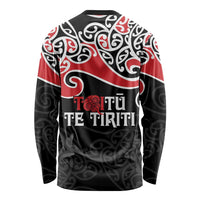 Aotearoa Toitu Te Tiriti Long Sleeve Shirt New Zealand Stand Together Stand Stronger LT9 - Polynesian Pride