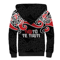 Aotearoa Toitu Te Tiriti Sherpa Hoodie New Zealand Stand Together Stand Stronger LT9 - Polynesian Pride