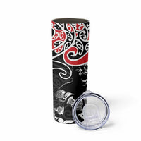 Aotearoa Toitu Te Tiriti Skinny Tumbler New Zealand Stand Together Stand Stronger LT9 - Polynesian Pride