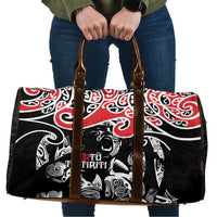 Aotearoa Toitu Te Tiriti Travel Bag New Zealand Stand Together Stand Stronger LT9 Black - Polynesian Pride