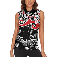 Aotearoa Toitu Te Tiriti Women Sleeveless Polo Shirt New Zealand Stand Together Stand Stronger LT9 - Polynesian Pride