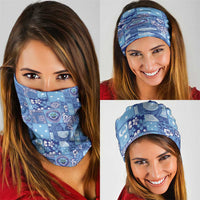 Federated States of Micronesia Merry Christmas Neck Gaiter Pacific Patchwork Xmas Vibes - Polynesian Pride