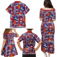 Kiribati Tekeraoi n te Kiritimati Family Matching Puletasi and Hawaiian Shirt Pacific Patchwork Xmas Vibes LT9 - Polynesian Pride