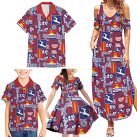Kiribati Tekeraoi n te Kiritimati Family Matching Summer Maxi Dress and Hawaiian Shirt Pacific Patchwork Xmas Vibes LT9 - Polynesian Pride