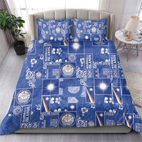 Marshall Islands Merry Christmas Bedding Set Pacific Patchwork Xmas Vibes - Polynesian Pride