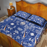 Marshall Islands Merry Christmas Quilt Bed Set Pacific Patchwork Xmas Vibes - Polynesian Pride