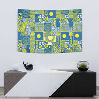 Palau Ungil Kurismas Tapestry Pacific Patchwork Xmas Vibes - Polynesian Pride