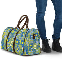 Palau Ungil Kurismas Travel Bag Pacific Patchwork Xmas Vibes - Polynesian Pride