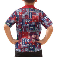Red Samoa Manuia Le Kerisimasi Hawaiian Shirt Pacific Patchwork Xmas Vibes - Polynesian Pride
