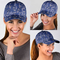 Blue Samoa Manuia Le Kerisimasi Classic Cap Pacific Patchwork Xmas Vibes - Polynesian Pride