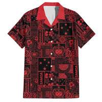 Dark Samoa Manuia Le Kerisimasi Hawaiian Shirt Pacific Patchwork Xmas Vibes - Polynesian Pride