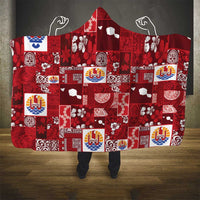 Tahiti Oaoa I Teie Noera Hooded Blanket Pacific Patchwork Xmas Vibes LT9 - Polynesian Pride