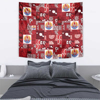 Tahiti Oaoa I Teie Noera Tapestry Pacific Patchwork Xmas Vibes LT9 - Polynesian Pride