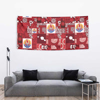 Tahiti Oaoa I Teie Noera Tapestry Pacific Patchwork Xmas Vibes LT9 - Polynesian Pride