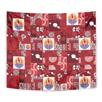 Tahiti Oaoa I Teie Noera Tapestry Pacific Patchwork Xmas Vibes LT9 - Polynesian Pride