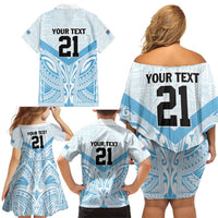 Fiji Football Custom Family Matching Off Shoulder Short Dress and Hawaiian Shirt Bula Boys Go Champions LT9 - Polynesian Pride