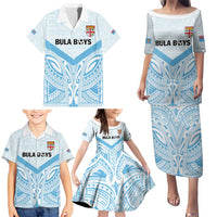 Fiji Football Custom Family Matching Puletasi and Hawaiian Shirt Bula Boys Go Champions LT9 - Polynesian Pride