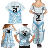 Fiji Football Custom Family Matching Summer Maxi Dress and Hawaiian Shirt Bula Boys Go Champions LT9 - Polynesian Pride