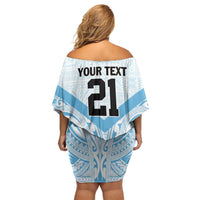 Fiji Football Custom Off Shoulder Short Dress Bula Boys Go Champions