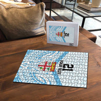 Fiji Football Custom Puzzle Bula Boys Go Champions - Polynesian Pride