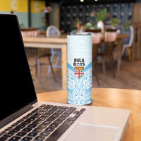Fiji Football Custom Skinny Tumbler Bula Boys Go Champions