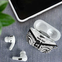 New Zealand Football Custom AirPods Case All White Fern Go Champions LT9 - Polynesian Pride