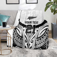 New Zealand Football Custom Blanket All White Fern Go Champions LT9 - Polynesian Pride