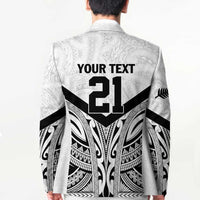 New Zealand Football Custom Blazer All White Fern Go Champions LT9 - Polynesian Pride