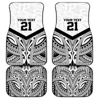 New Zealand Football Custom Car Mats All White Fern Go Champions LT9 - Polynesian Pride