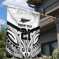 New Zealand Football Custom Garden Flag All White Fern Go Champions LT9 - Polynesian Pride