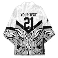 New Zealand Football Custom Kimono All White Fern Go Champions LT9 - Polynesian Pride
