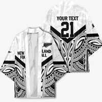 New Zealand Football Custom Kimono All White Fern Go Champions LT9 - Polynesian Pride