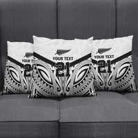New Zealand Football Custom Pillow Cover All White Fern Go Champions LT9 - Polynesian Pride