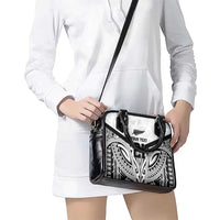 New Zealand Football Custom Shoulder Handbag All White Fern Go Champions LT9 - Polynesian Pride