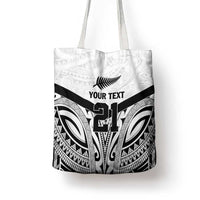 New Zealand Football Custom Tote Bag All White Fern Go Champions LT9 - Polynesian Pride