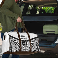 New Zealand Football Custom Travel Bag All White Fern Go Champions LT9 - Polynesian Pride