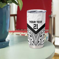 New Zealand Football Custom Tumbler Cup All White Fern Go Champions LT9 - Polynesian Pride