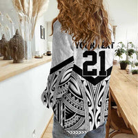 New Zealand Football Custom Women Casual Shirt All White Fern Go Champions