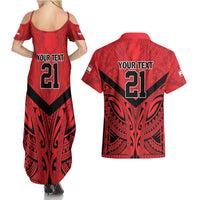 Tahiti Football Custom Couples Matching Summer Maxi Dress and Hawaiian Shirt Toa Aito Go Champions LT9 - Polynesian Pride