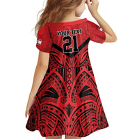 Tahiti Football Custom Family Matching Off Shoulder Short Dress and Hawaiian Shirt Toa Aito Go Champions LT9 - Polynesian Pride