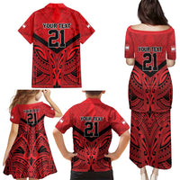 Tahiti Football Custom Family Matching Puletasi and Hawaiian Shirt Toa Aito Go Champions LT9 - Polynesian Pride