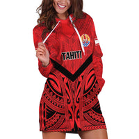 Tahiti Football Custom Hoodie Dress Toa Aito Go Champions LT9 Red - Polynesian Pride